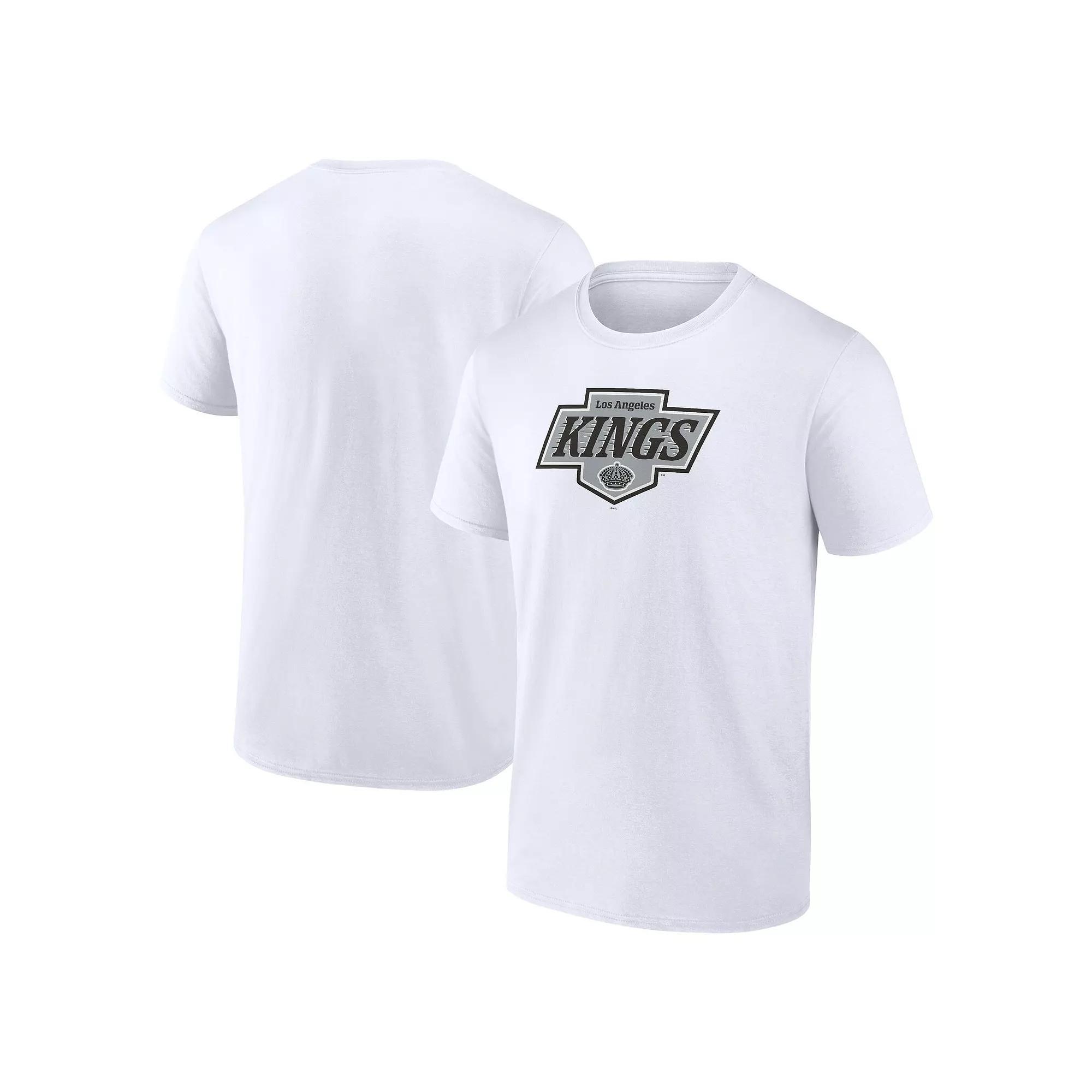 Men's Fanatics White Los Angeles Kings New Primary Logo T-Shirt, Size: Small, Kgs White Product Image