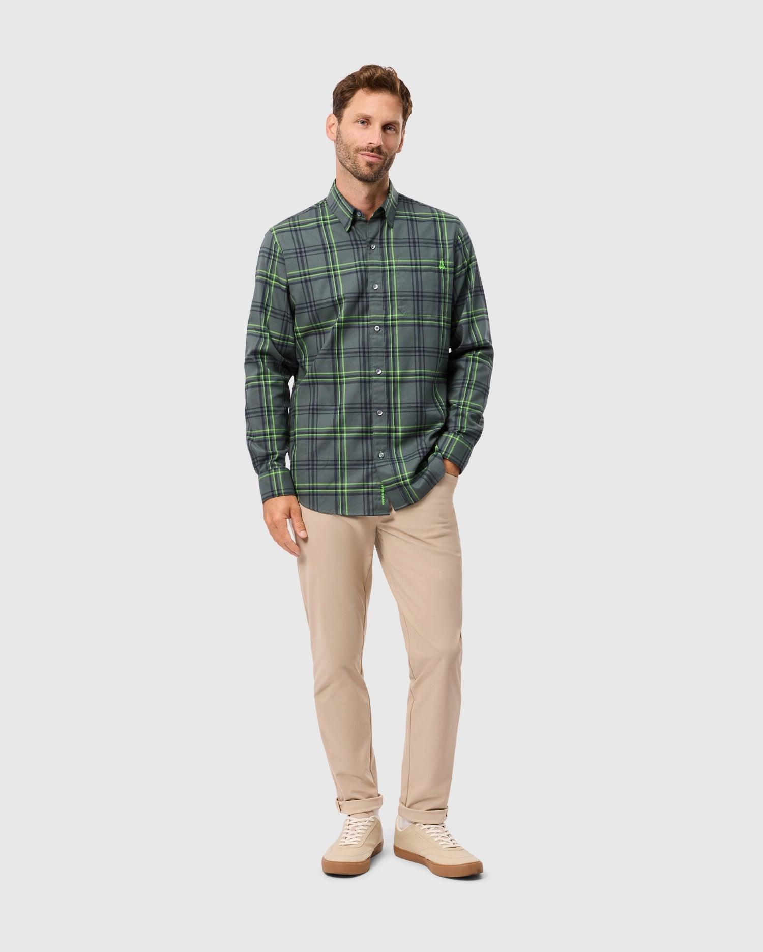 MENS HAYES PLAID SHIRT - B6C842D200 Product Image