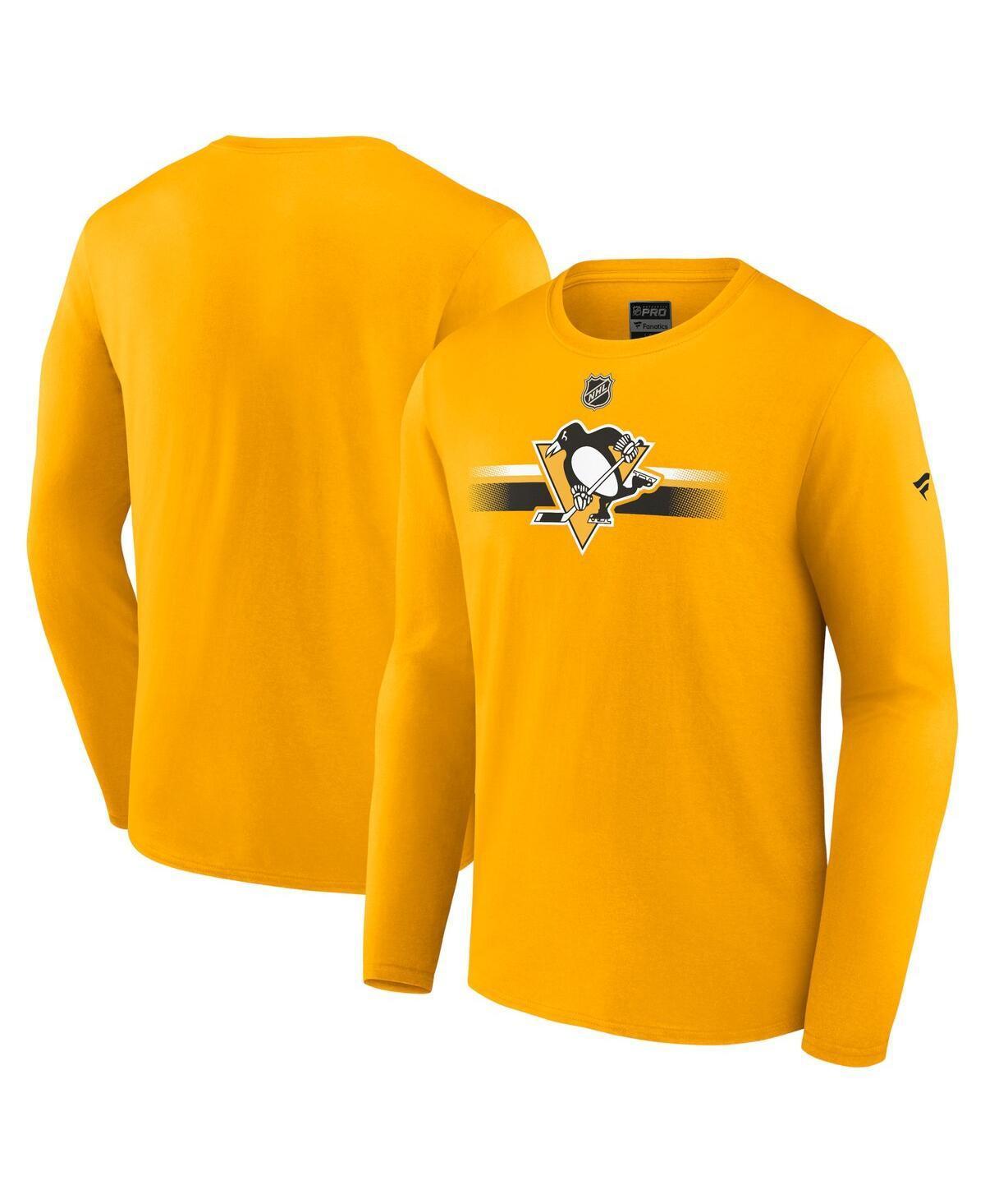 Mens Fanatics Branded Pittsburgh Penguins Authentic Pro Primary Long Sleeve T-Shirt Product Image