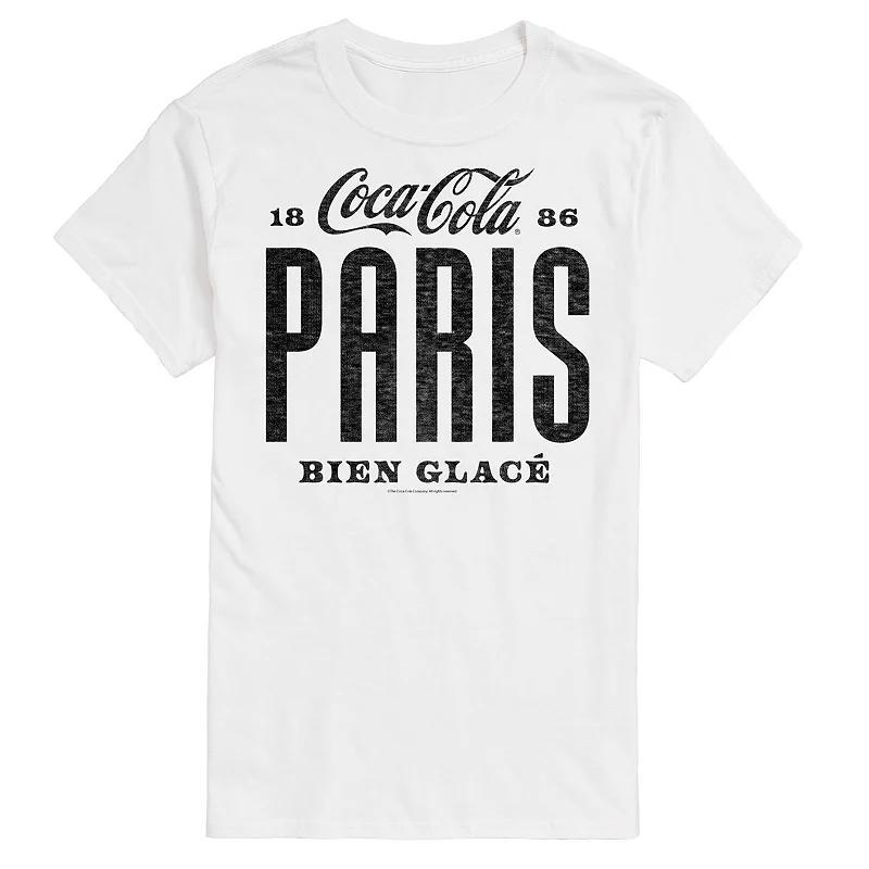 Men's Coca-Cola Paris Graphic Tee, Size: XXL, White Product Image