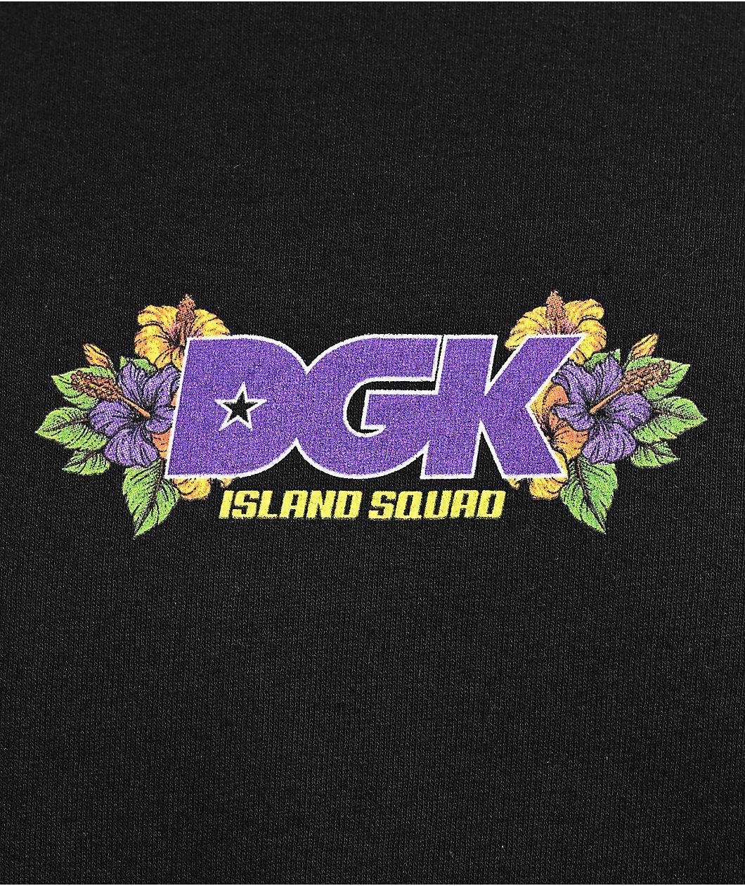 DGK Hibiscus Heat Black T-Shirt Product Image