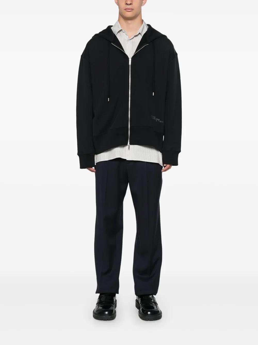 logo-print zip-up hoodie Product Image