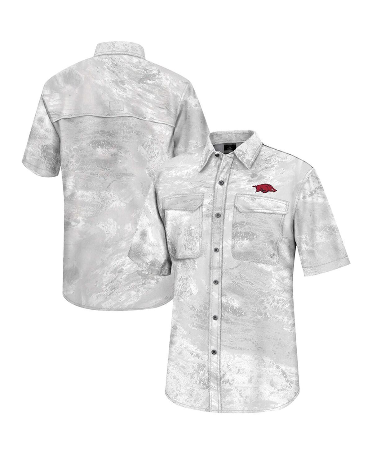 Men's Colosseum  White Iowa State Cyclones Realtree Aspect Charter Full-Button Fishing Shirt, Size: Medium Product Image