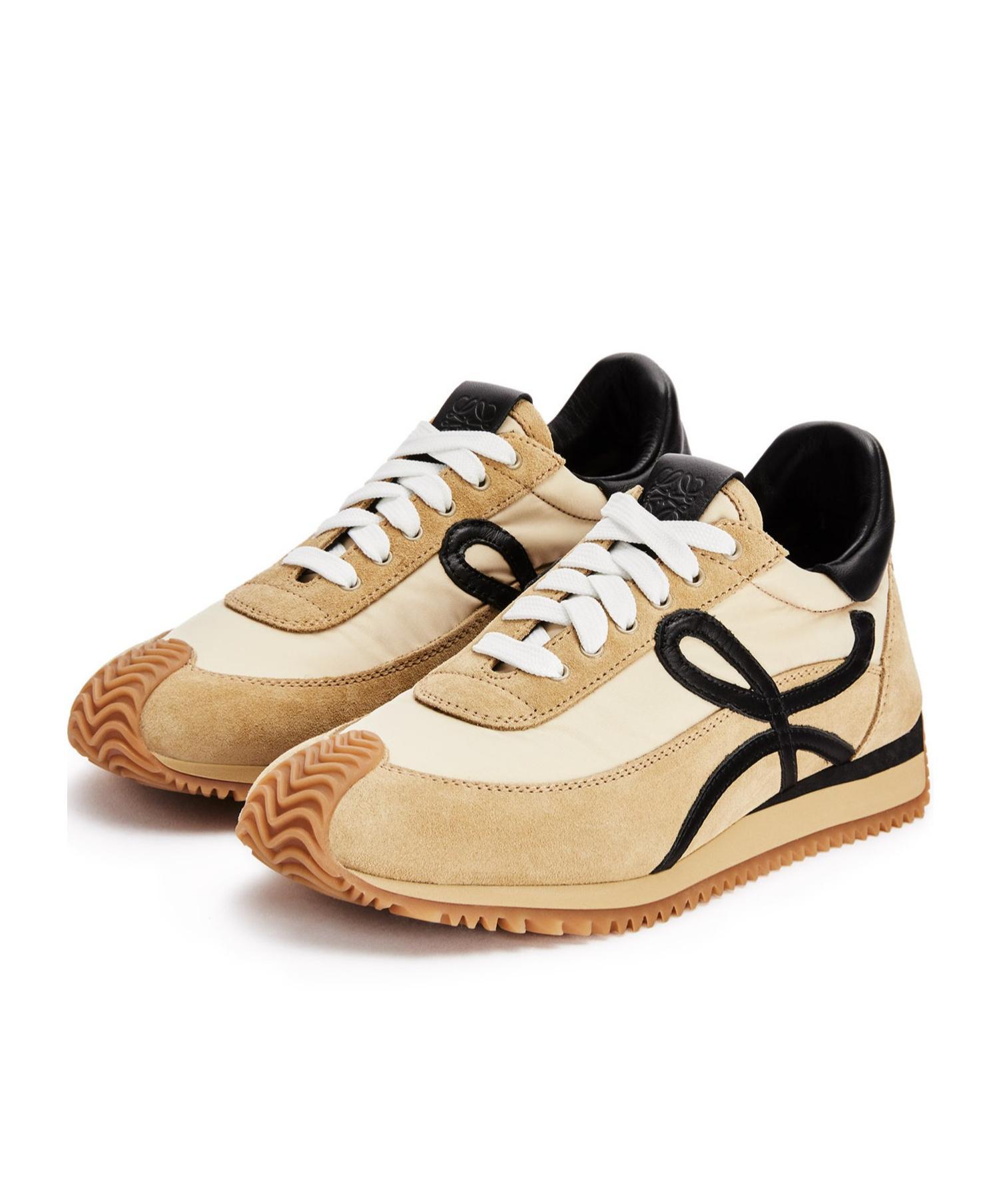 LOEWE Flow Runner Sneakers In Gold Black Product Image