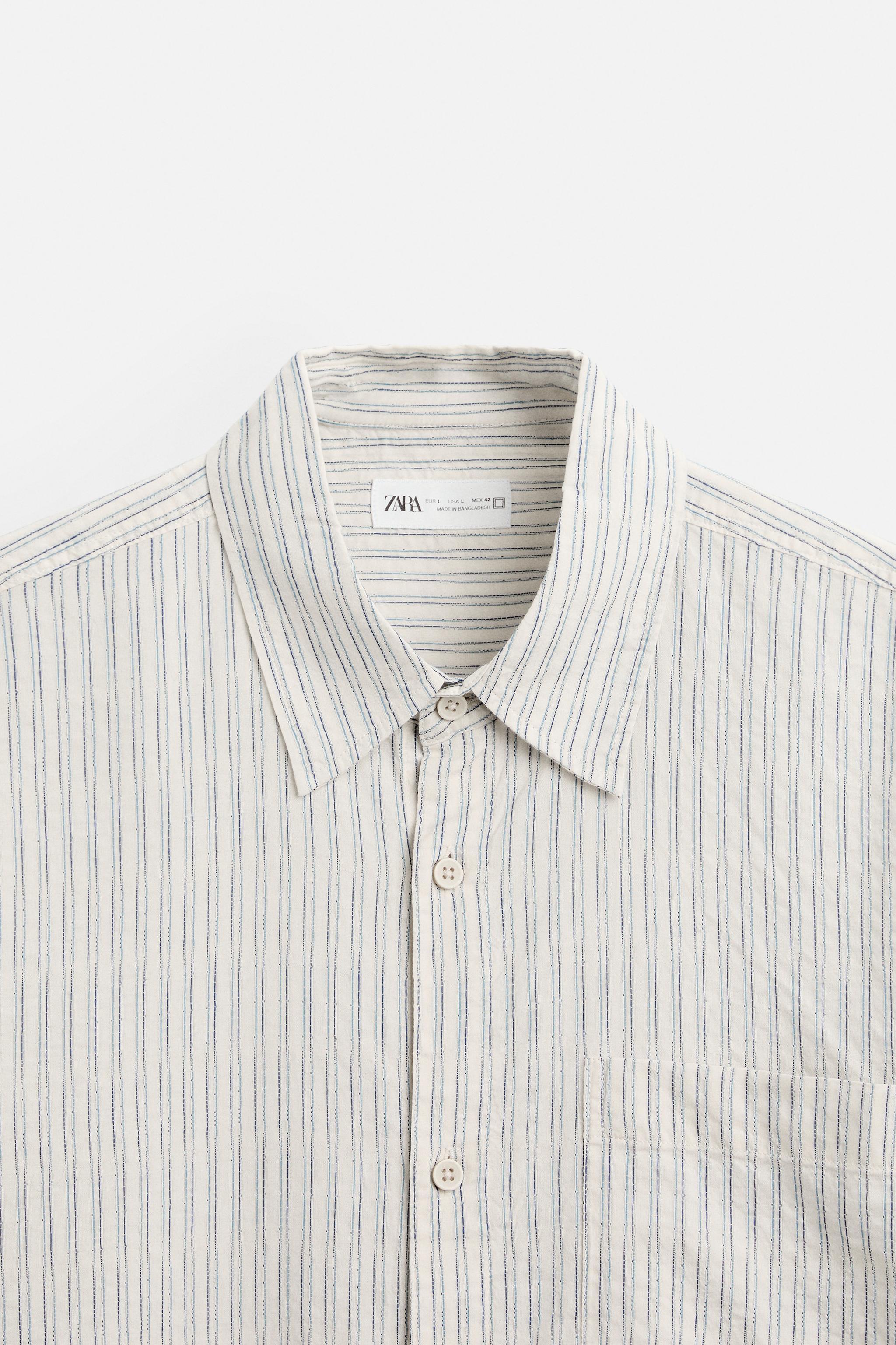 TEXTURED STRIPED SHIRT Product Image