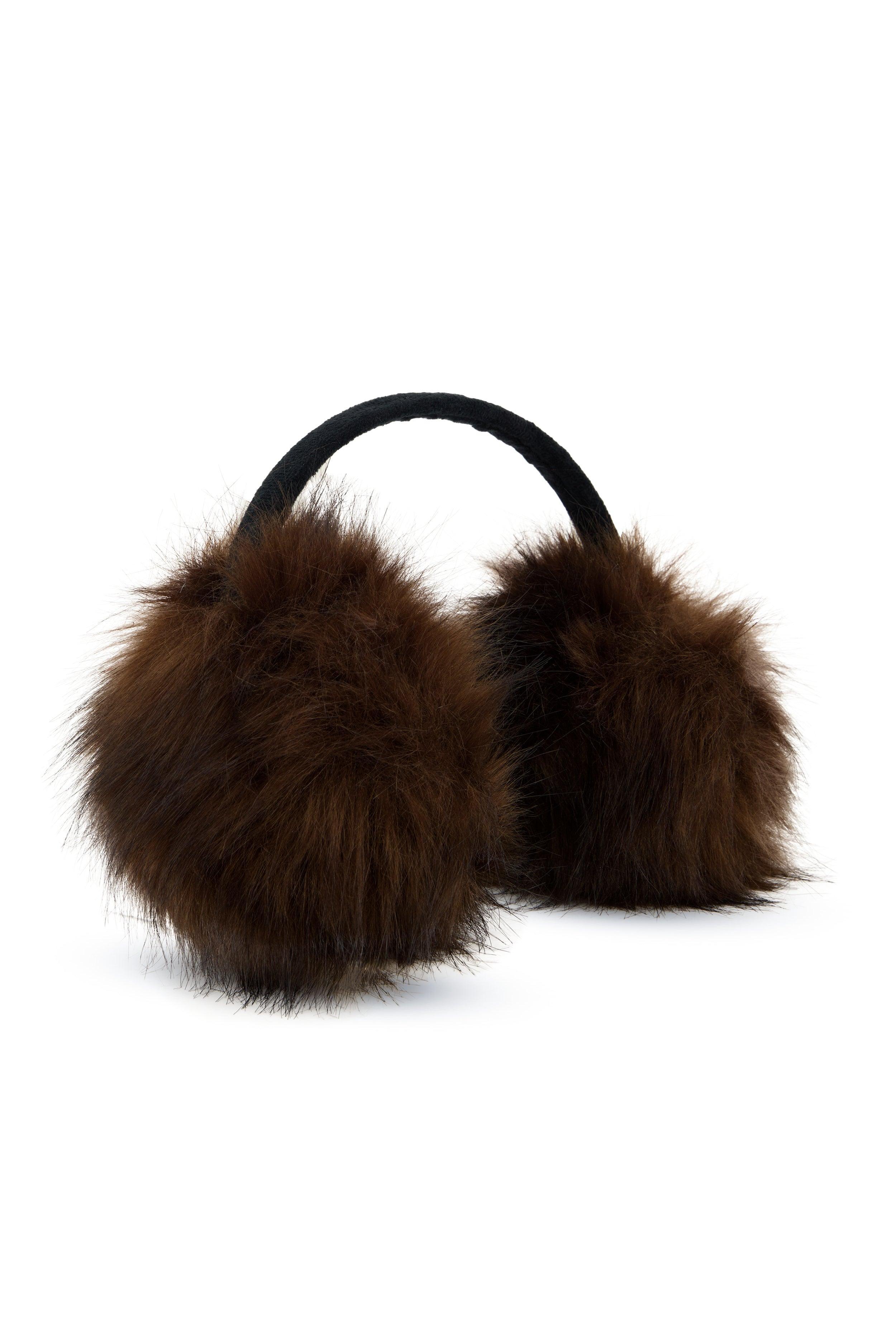 Oversized Faux Fur Earmuffs Female Product Image