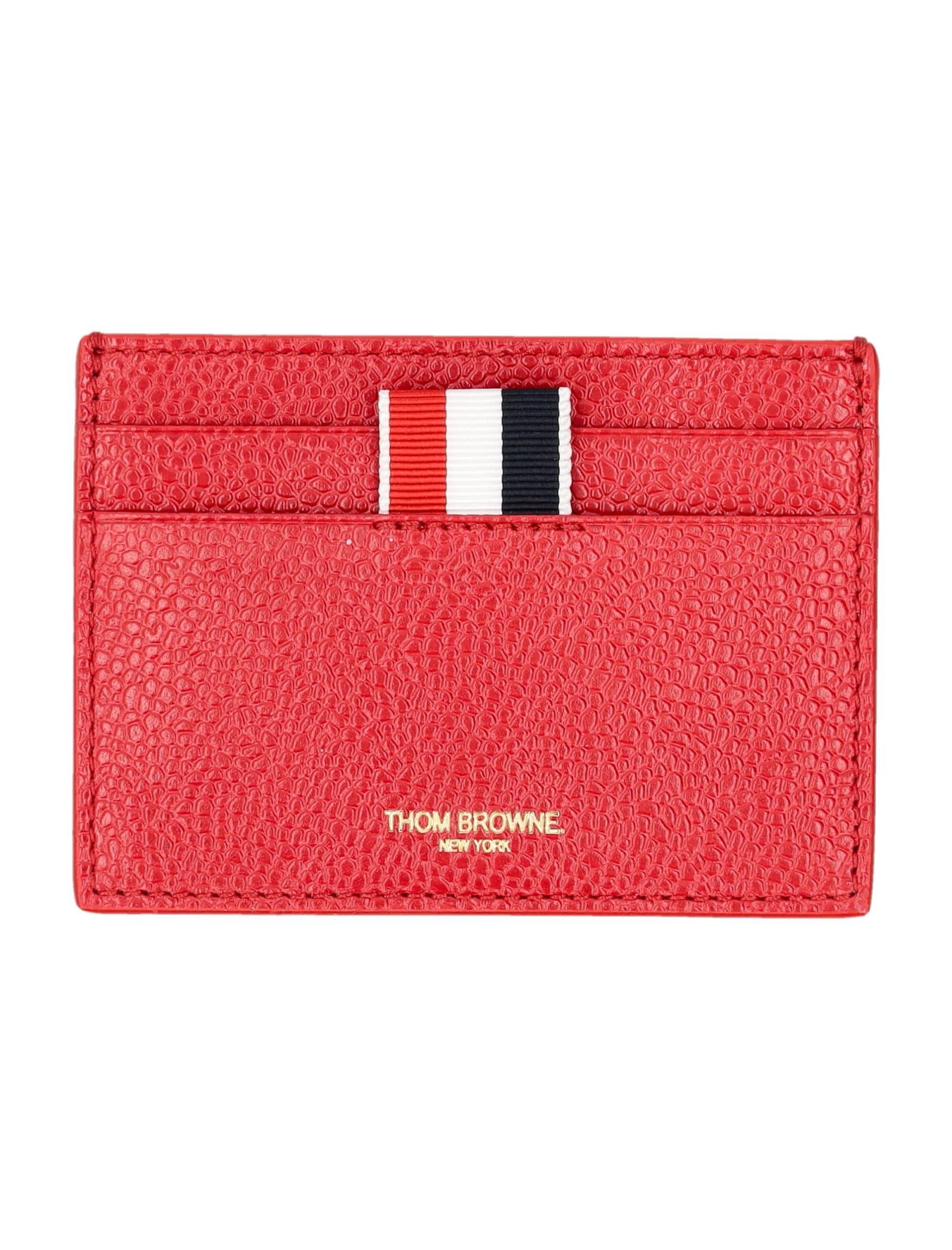 THOM BROWNE Aanchor Card Holder In Red Product Image