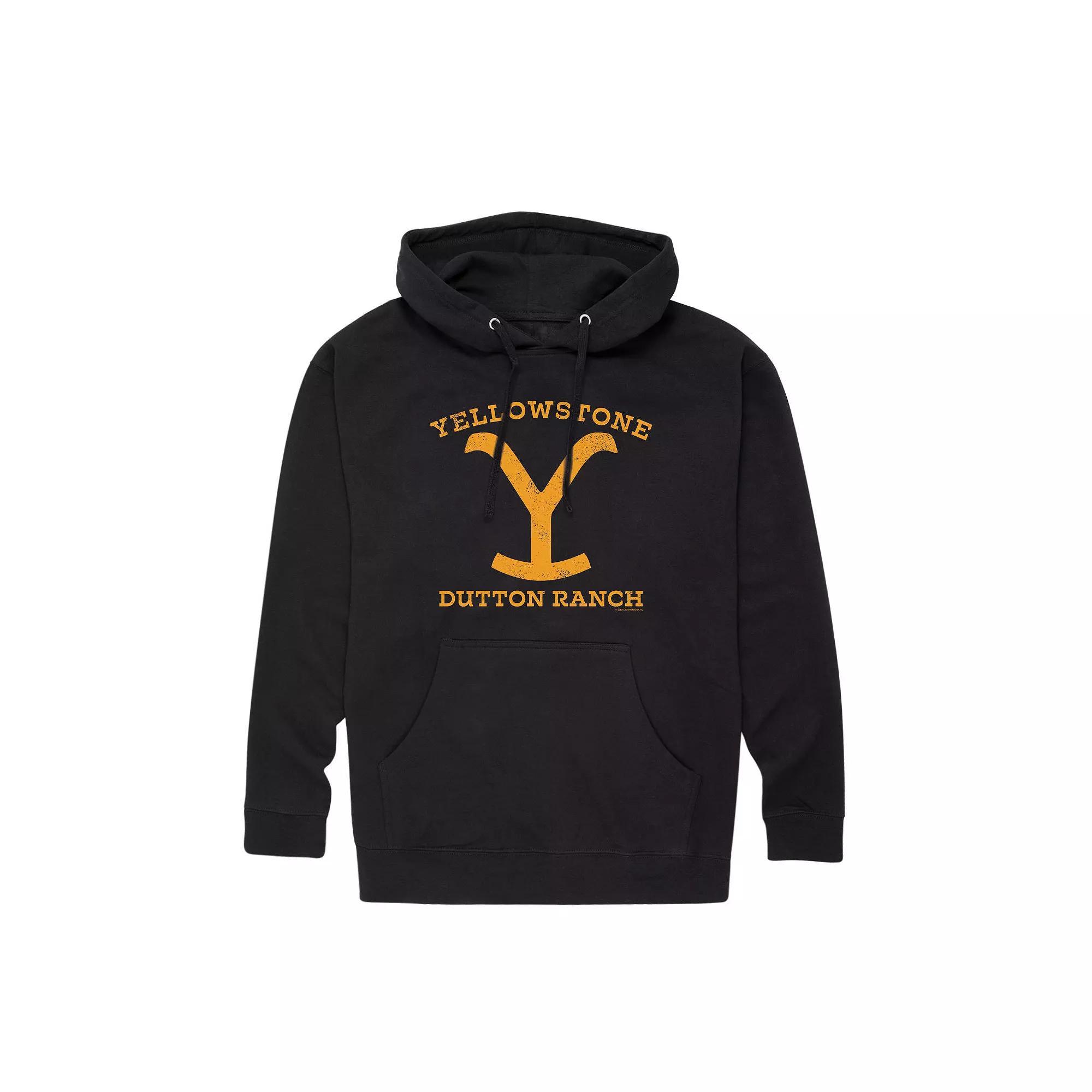 Men's Yellowstone Dutton Ranch Hoodie, Size: Medium, Black Product Image