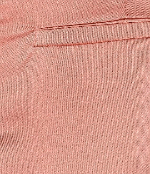 Le' AL.X Coordinating Satin Wide Leg High Rise Trouser Pants Product Image