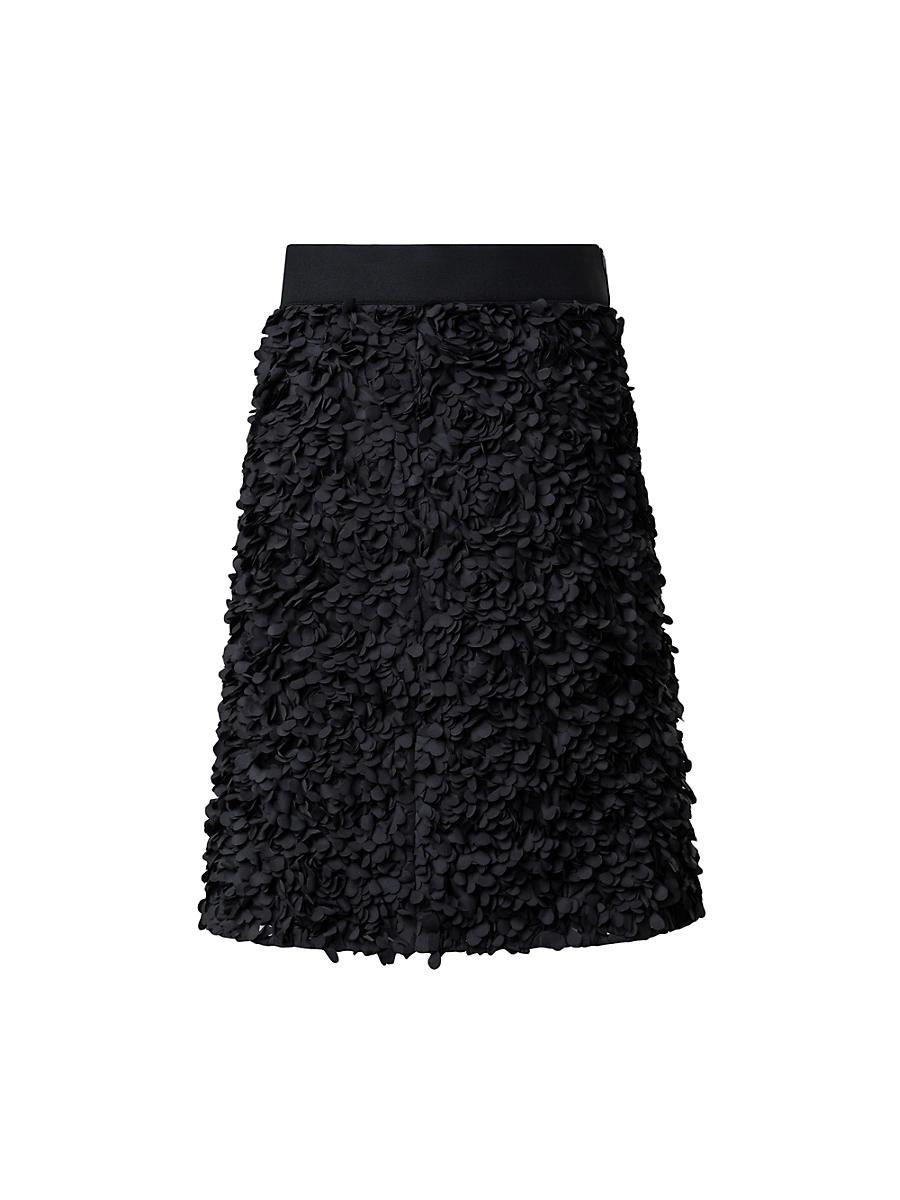 Womens Laser-Cut Flared A-Line Skirt Product Image