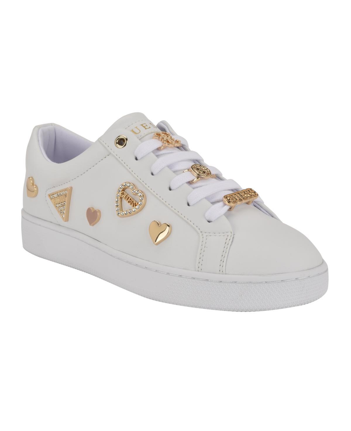 Guess Womens Runia Embellished Lace-Up Sneakers Product Image