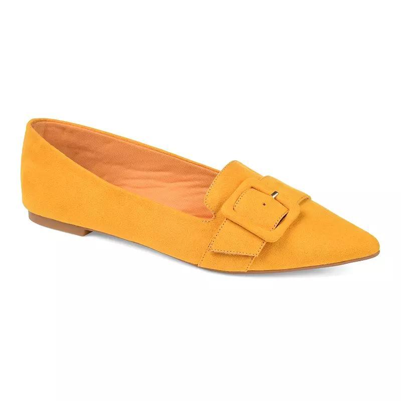 Journee Audrey Womens Flats Yellow Product Image