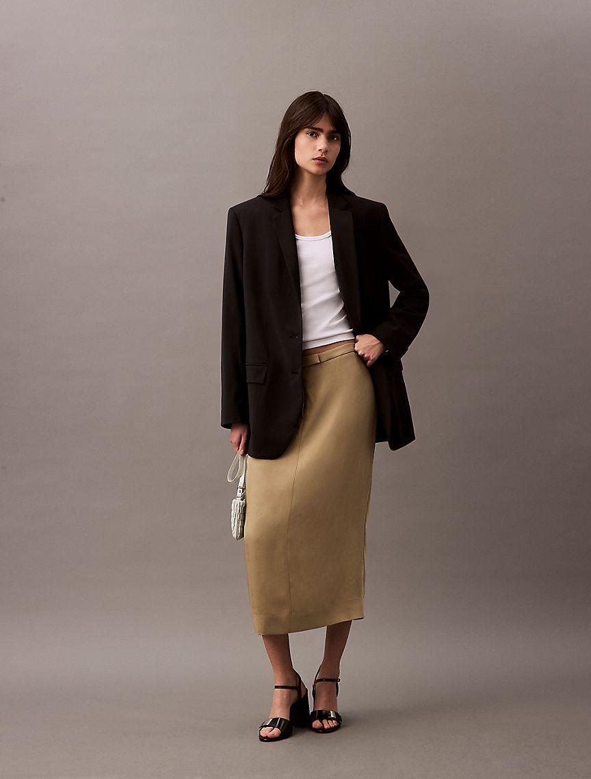 Calvin Klein Womens Modern Soft Pencil Skirt - Neutral Product Image