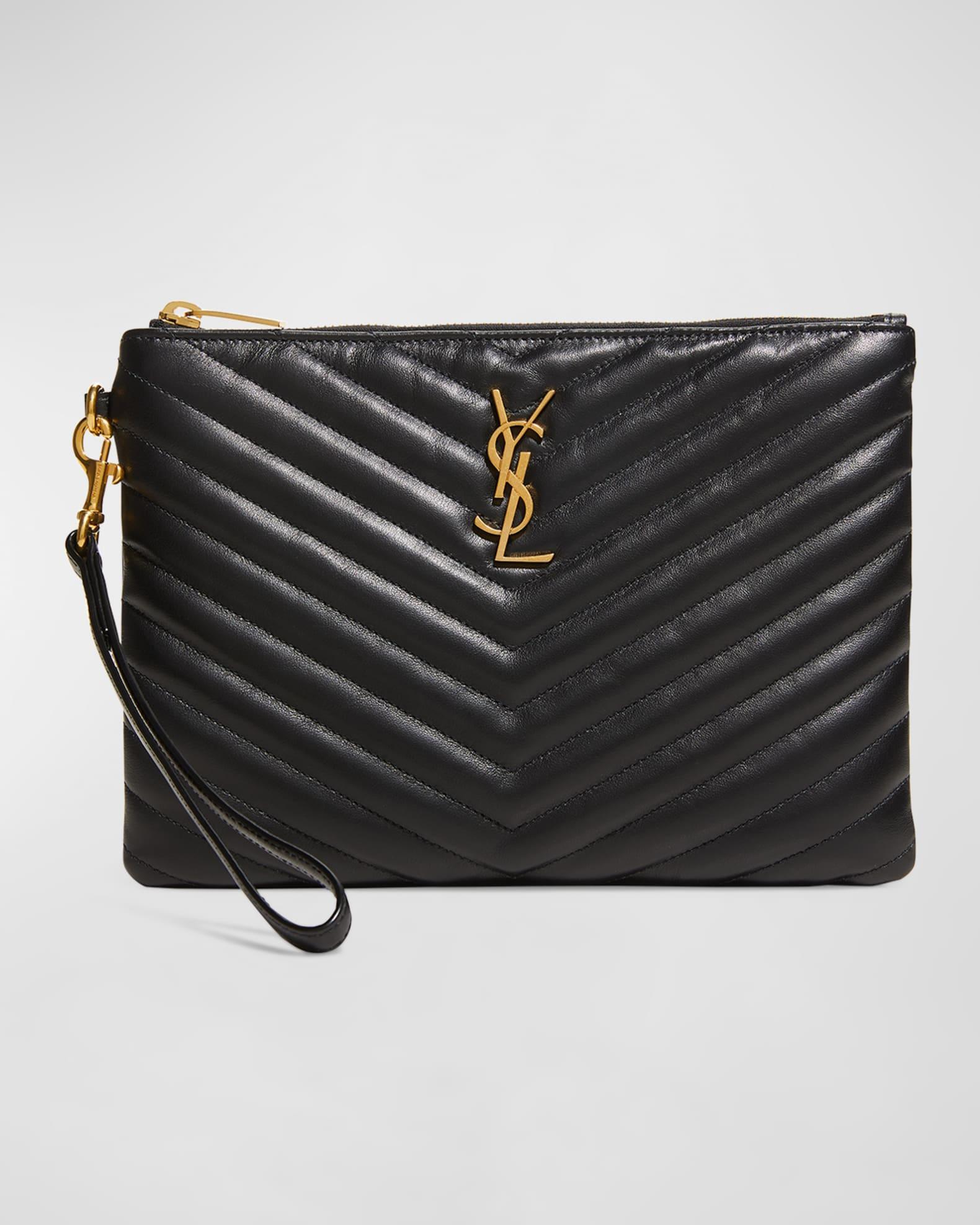 YSL Monogram Small Pouch in Smooth Leather Product Image