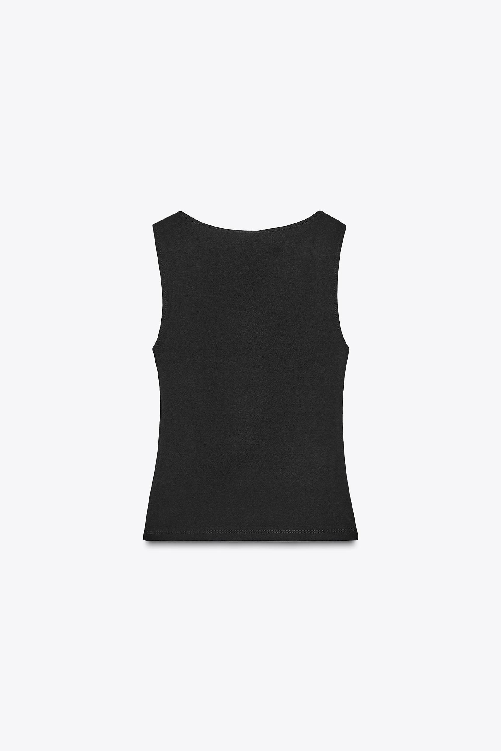 SLEEVELESS FLORAL TOP Product Image