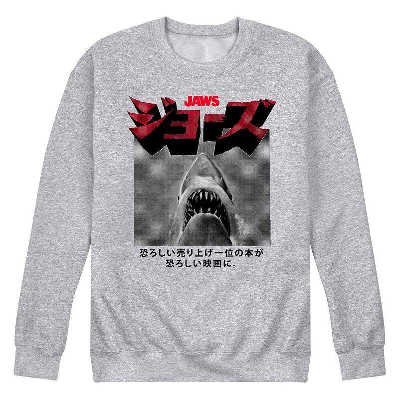 Mens Jaws Japanese Jaws Fleece Sweatshirt Grey Gray Product Image