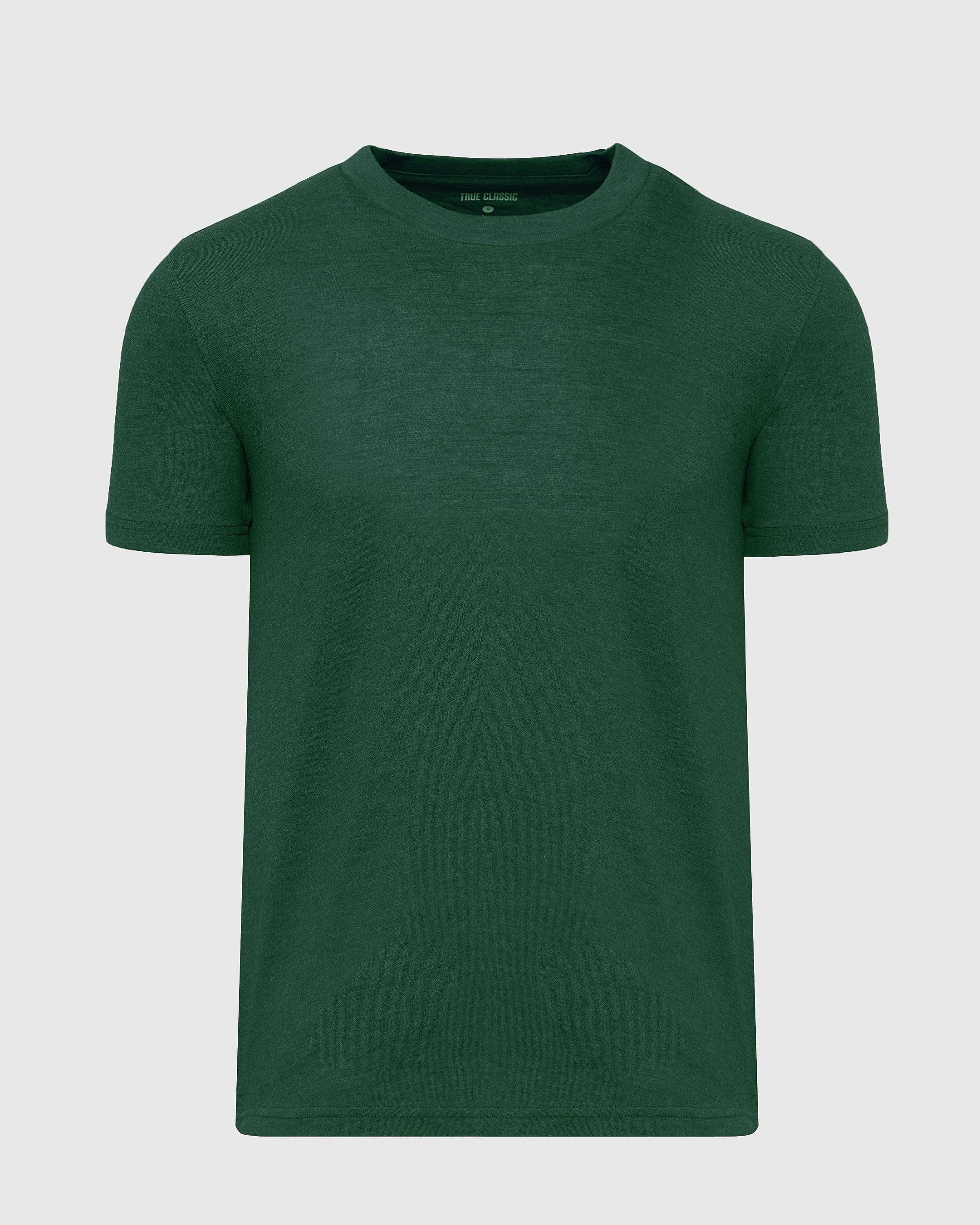 Evergreen Heather Short Sleeve Crew Neck Tee Product Image