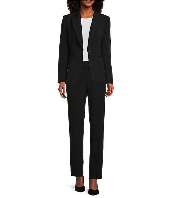 Preston & York Flat Front Slim Straight Leg Pants Product Image