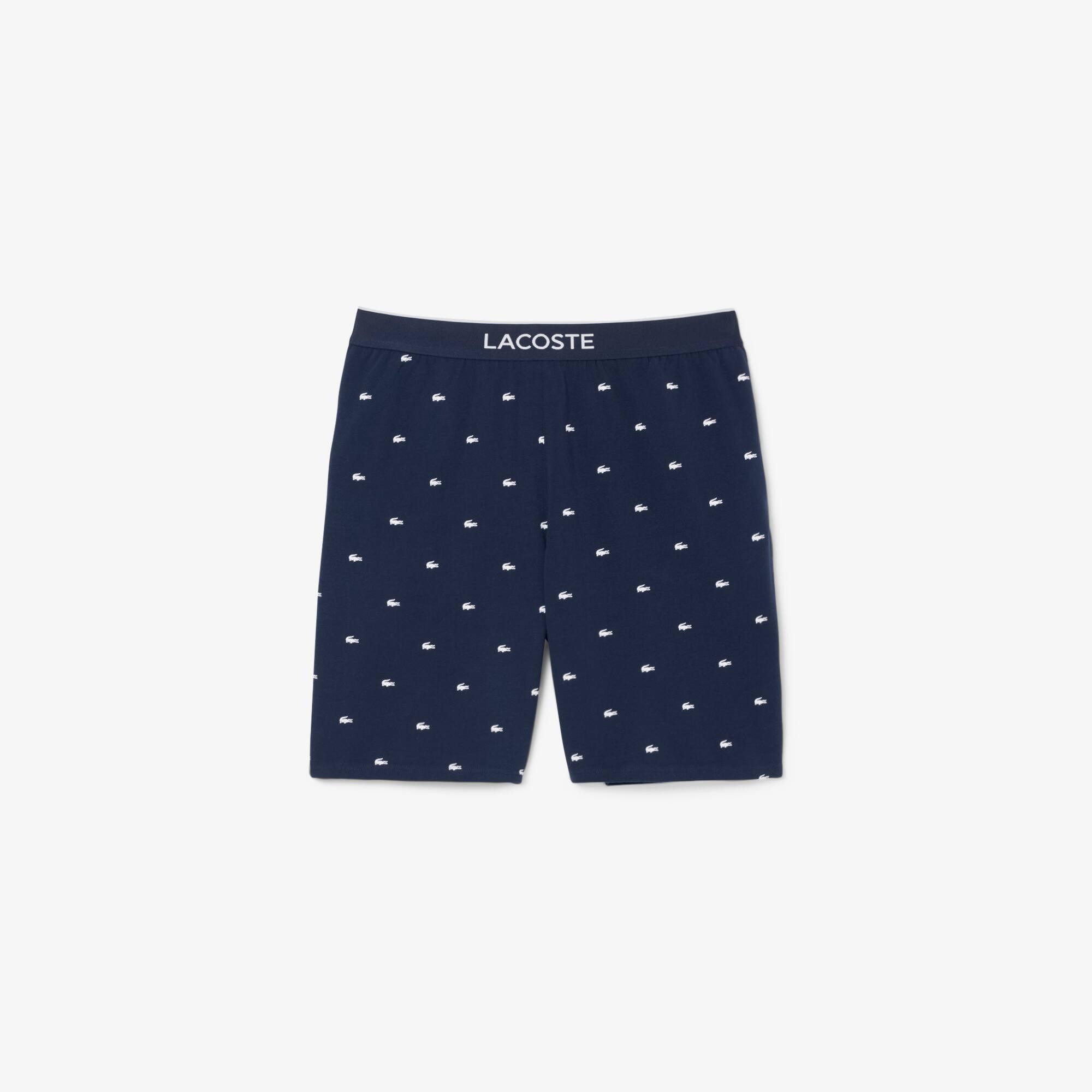 Straight Fit Printed Pyjama Shorts Product Image