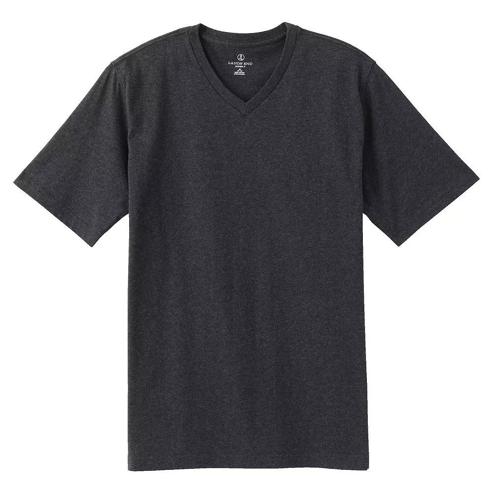 Men's Lands' End Super-T V-Neck Tee,  Product Image