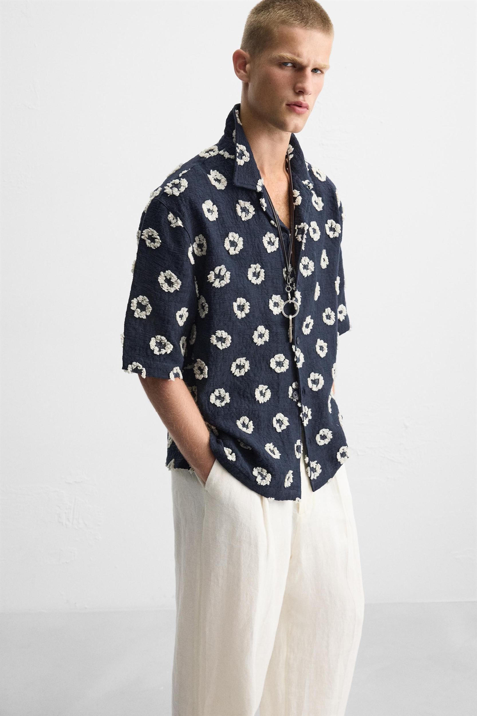TEXTURED JACQUARD SHIRT Product Image