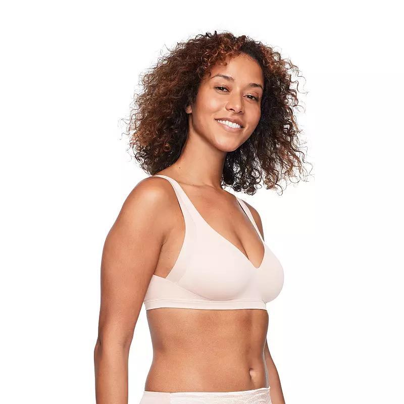 Warners No Side Effects® Underarm and Back-Smoothing Comfort Wireless Lightly Lined T-Shirt Bra RA2231A, Women's, Size: Small, Toasted Brown Product Image