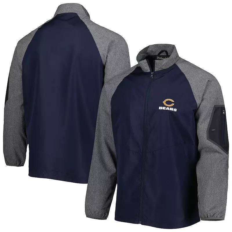 Mens Dunbrooke Chicago Bears Hurricane Raglan Full-Zip Windbreaker Jacket Blue Product Image