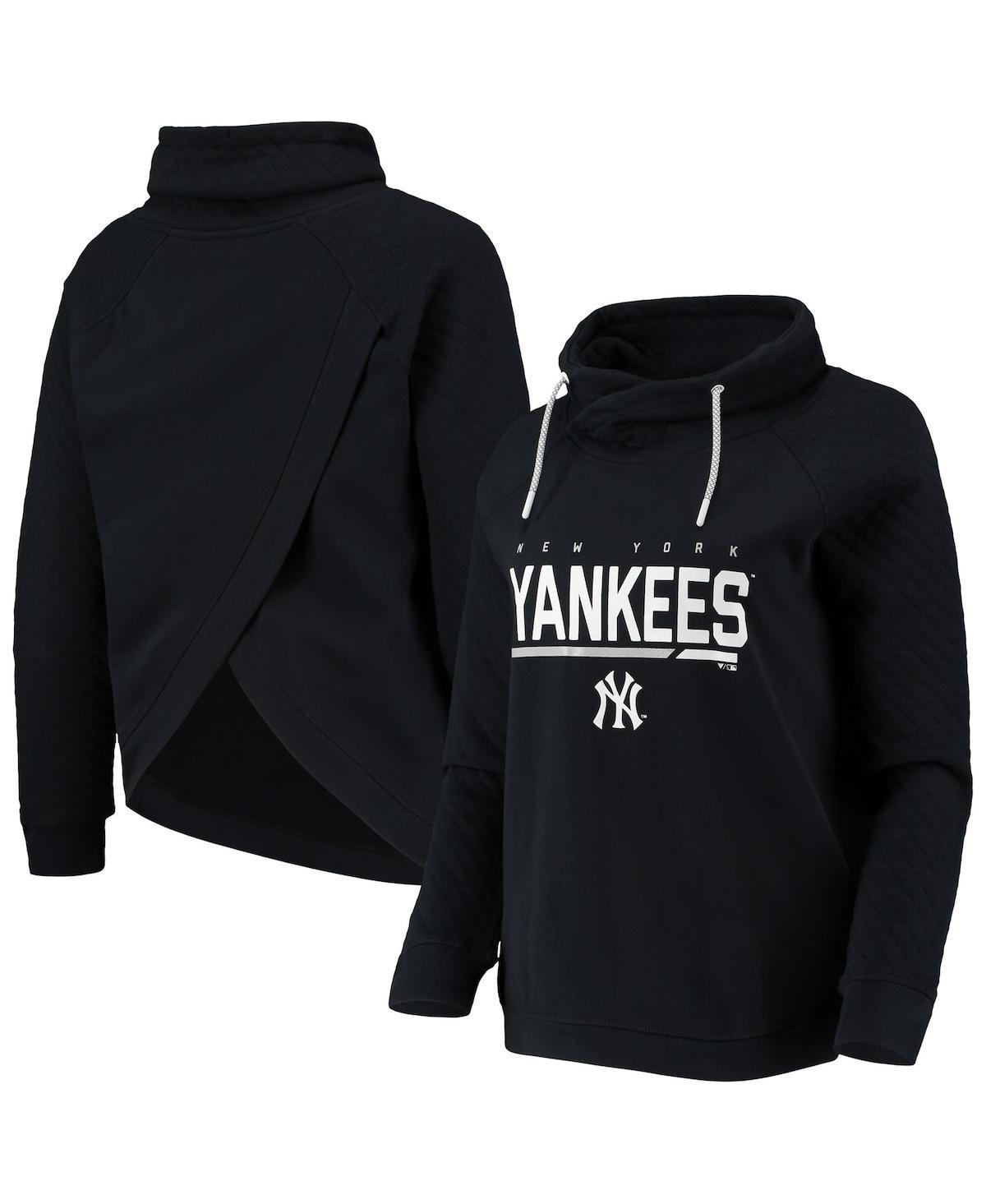 Womens Levelwear New York Yankees Vega Funnel Neck Raglan Pullover Sweatshirt Product Image