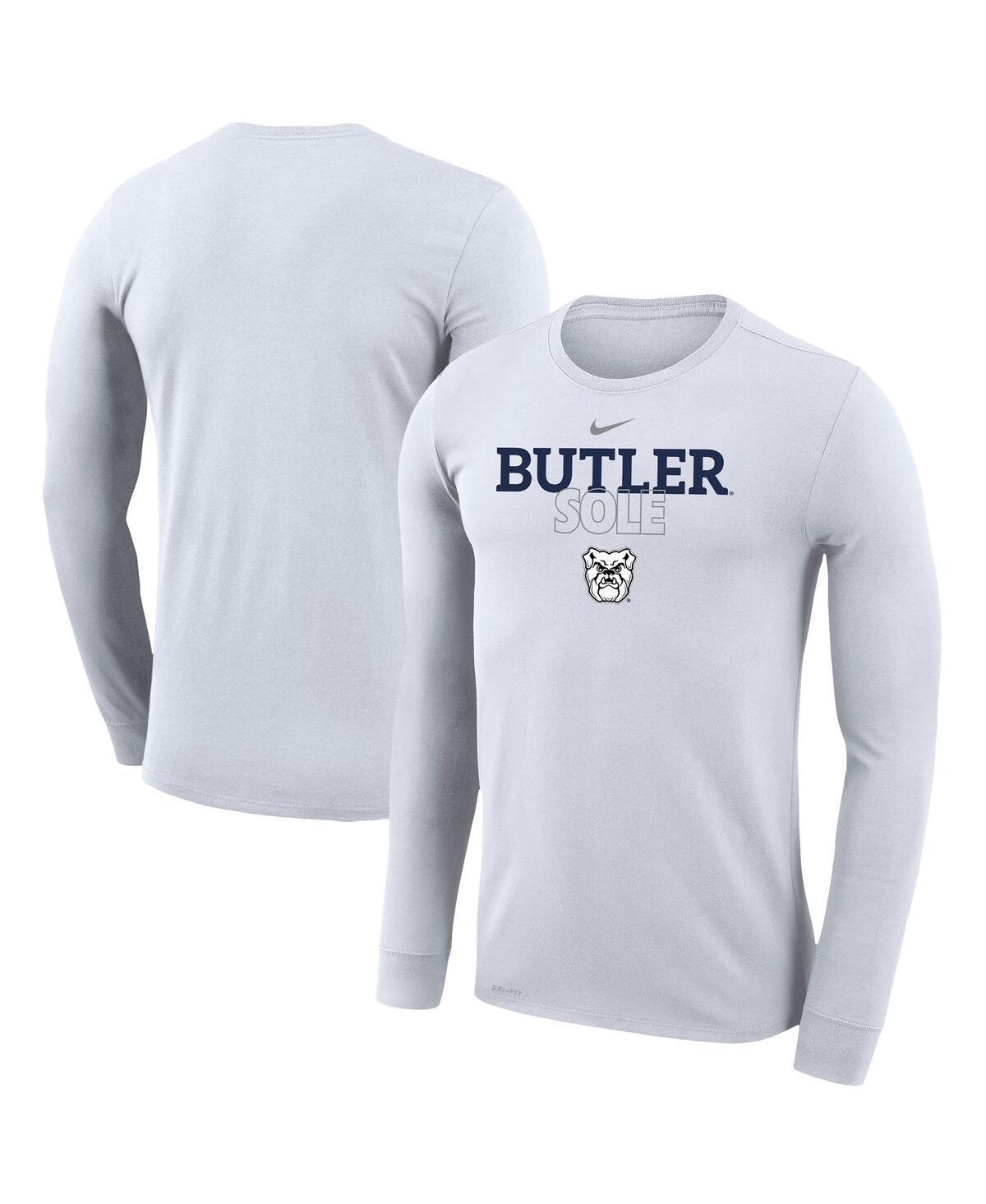 Nike White Butler Bulldogs 2023 On Court Bench Long Sleeve T-Shirt, Men's, Size: XL, But White Product Image