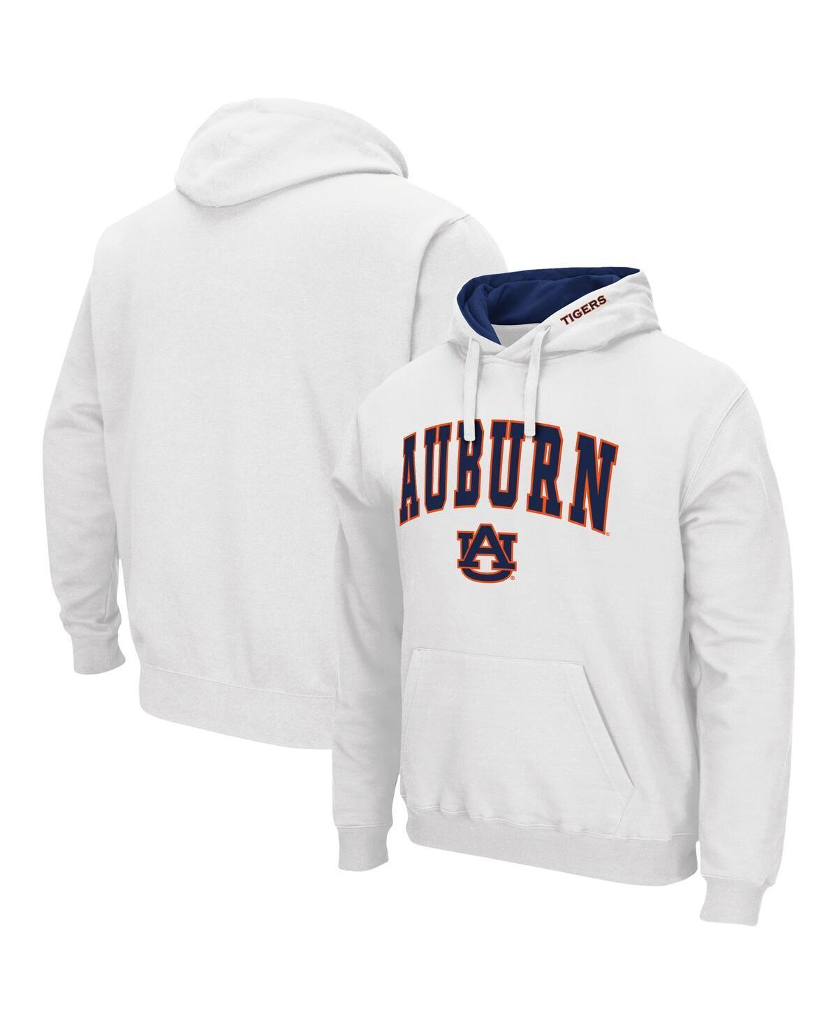 Men's Colosseum White Auburn Tigers Arch & Logo 3.0 Pullover Hoodie, Size: XL Product Image