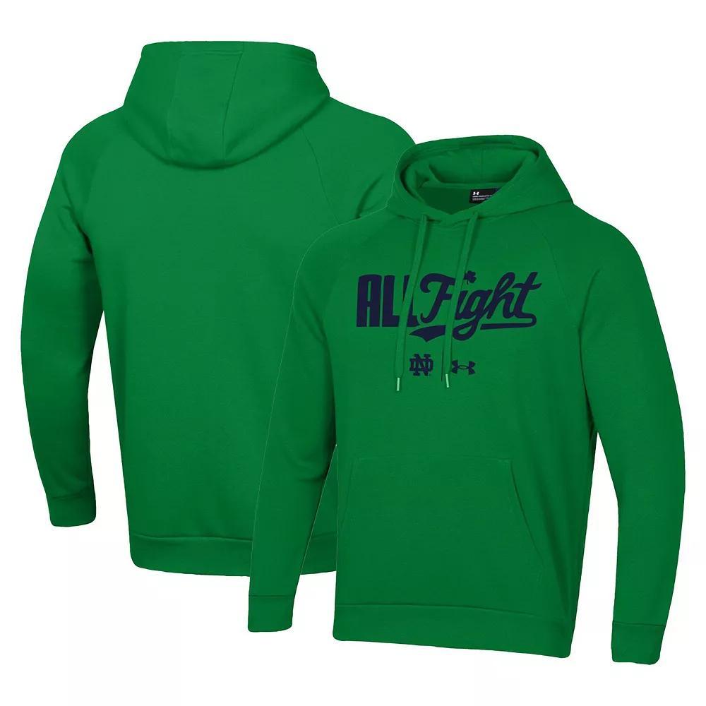 Mens Under Armour Notre Dame Fighting Irish All Fight Raglan Pullover Hoodie Product Image