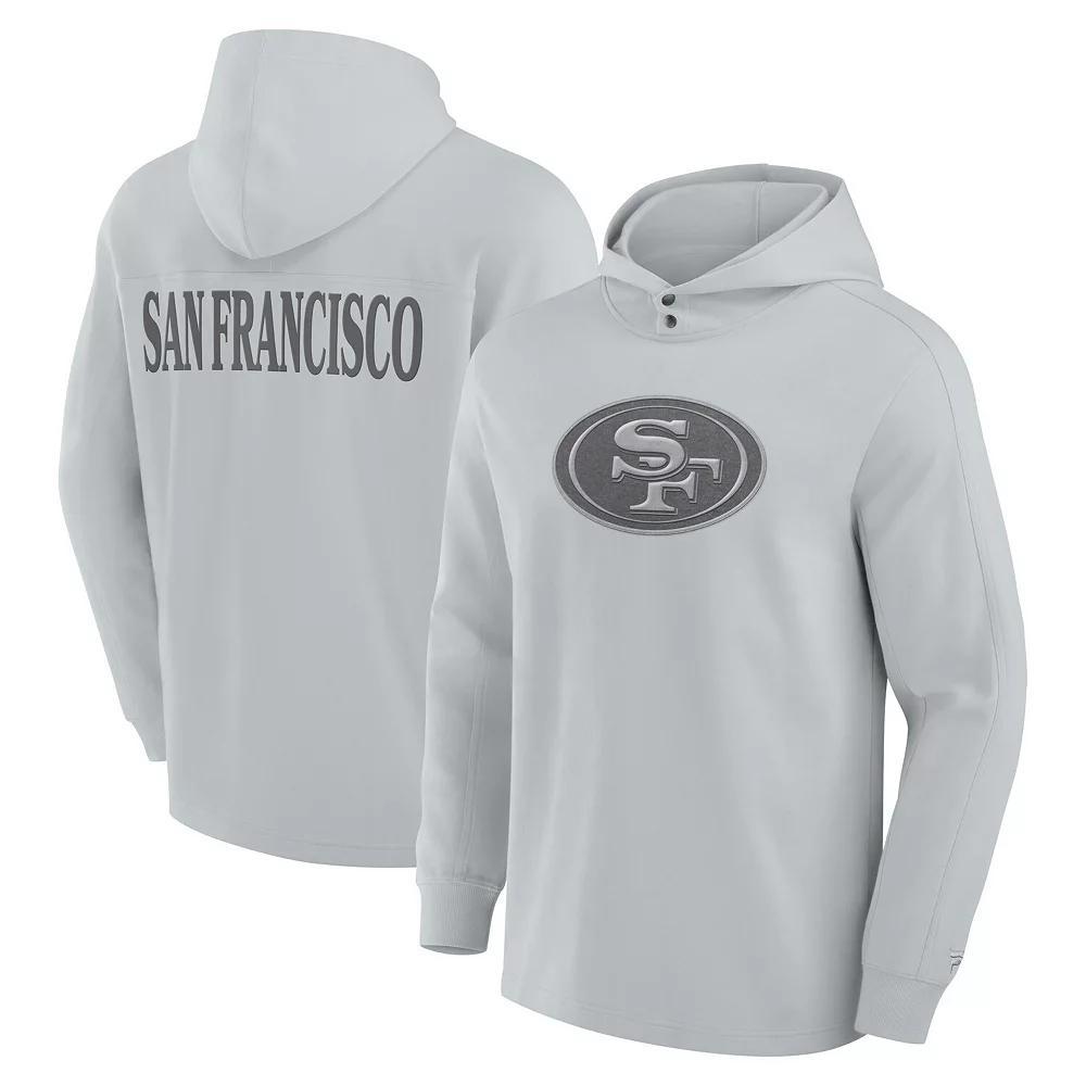 Men's Fanatics Gray San Francisco 49ers Elements Blaze Tri-Blend Long Sleeve Hoodie T-Shirt, Adult Unisex,  Product Image
