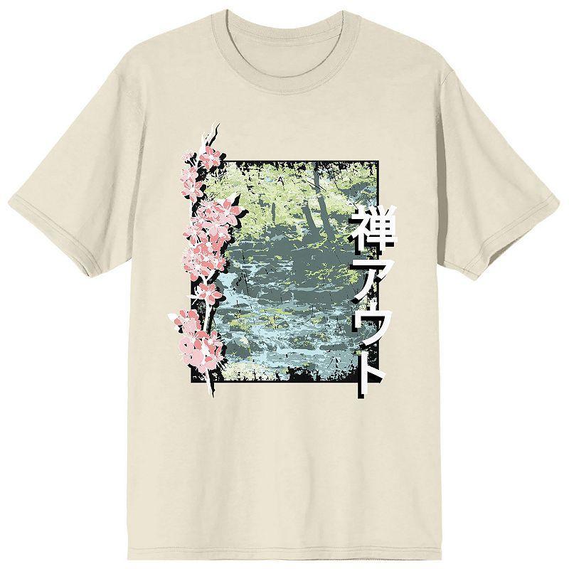 Men's Natural World Cherry Blossom Tee, Size: XL, Off White Product Image