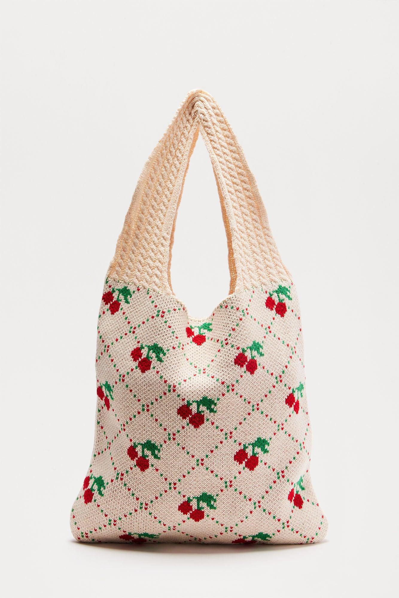 Cherry Picking Tote Bag - Red/combo Product Image