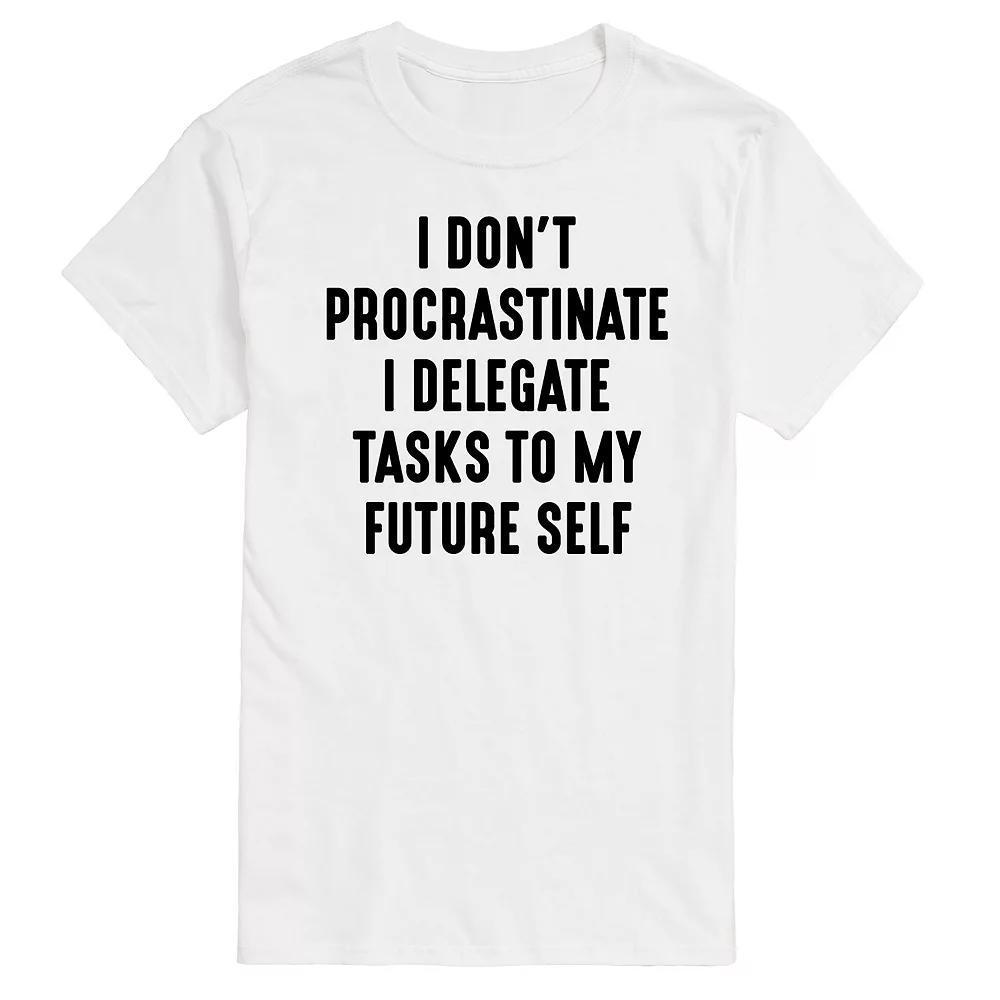 Big & Tall I Don't Procrastinate Graphic Tee, Men's,  Product Image