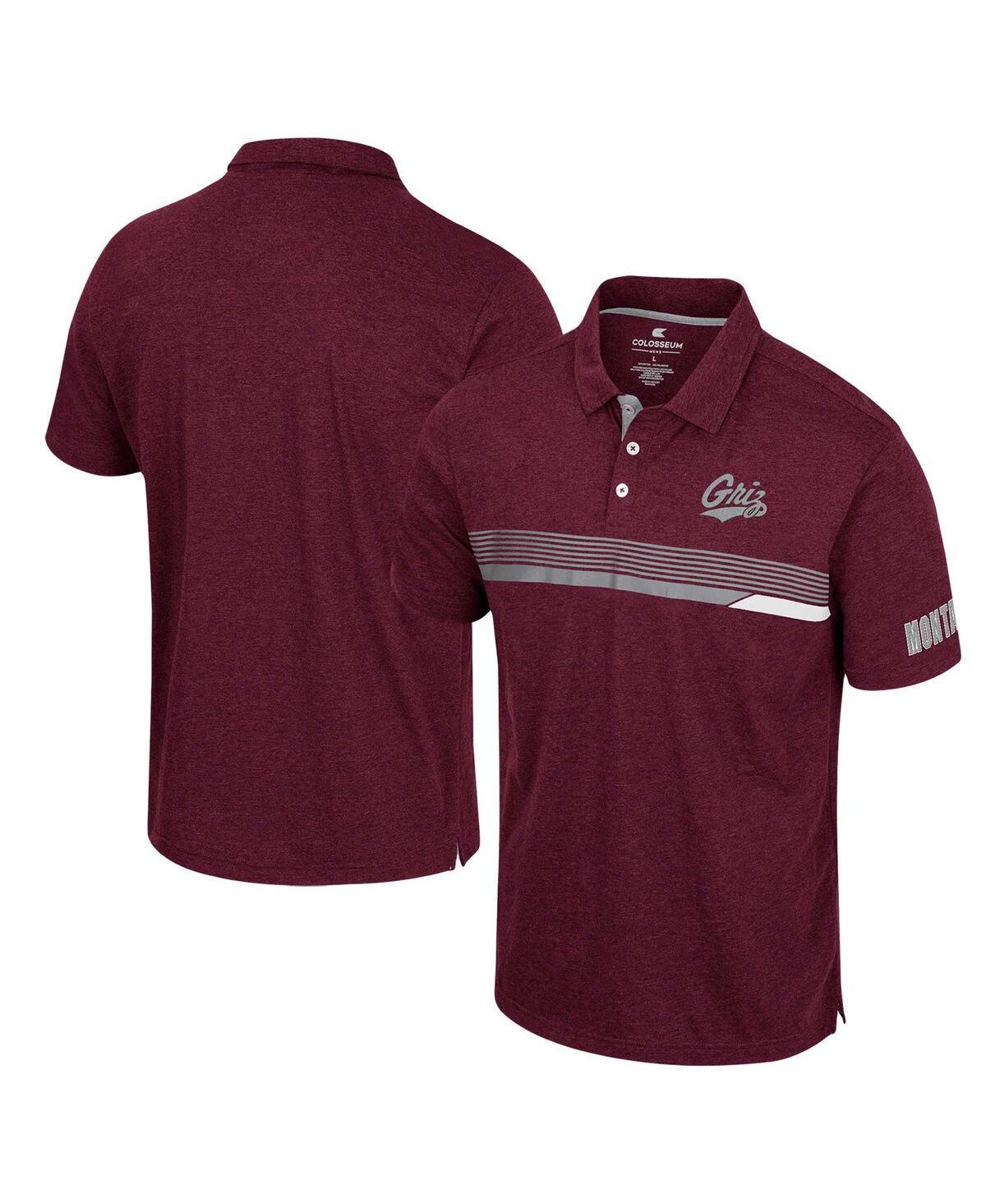 Men's Colosseum  Maroon Montana Grizzlies No Problemo Polo, Size: Medium, Mon Red Product Image