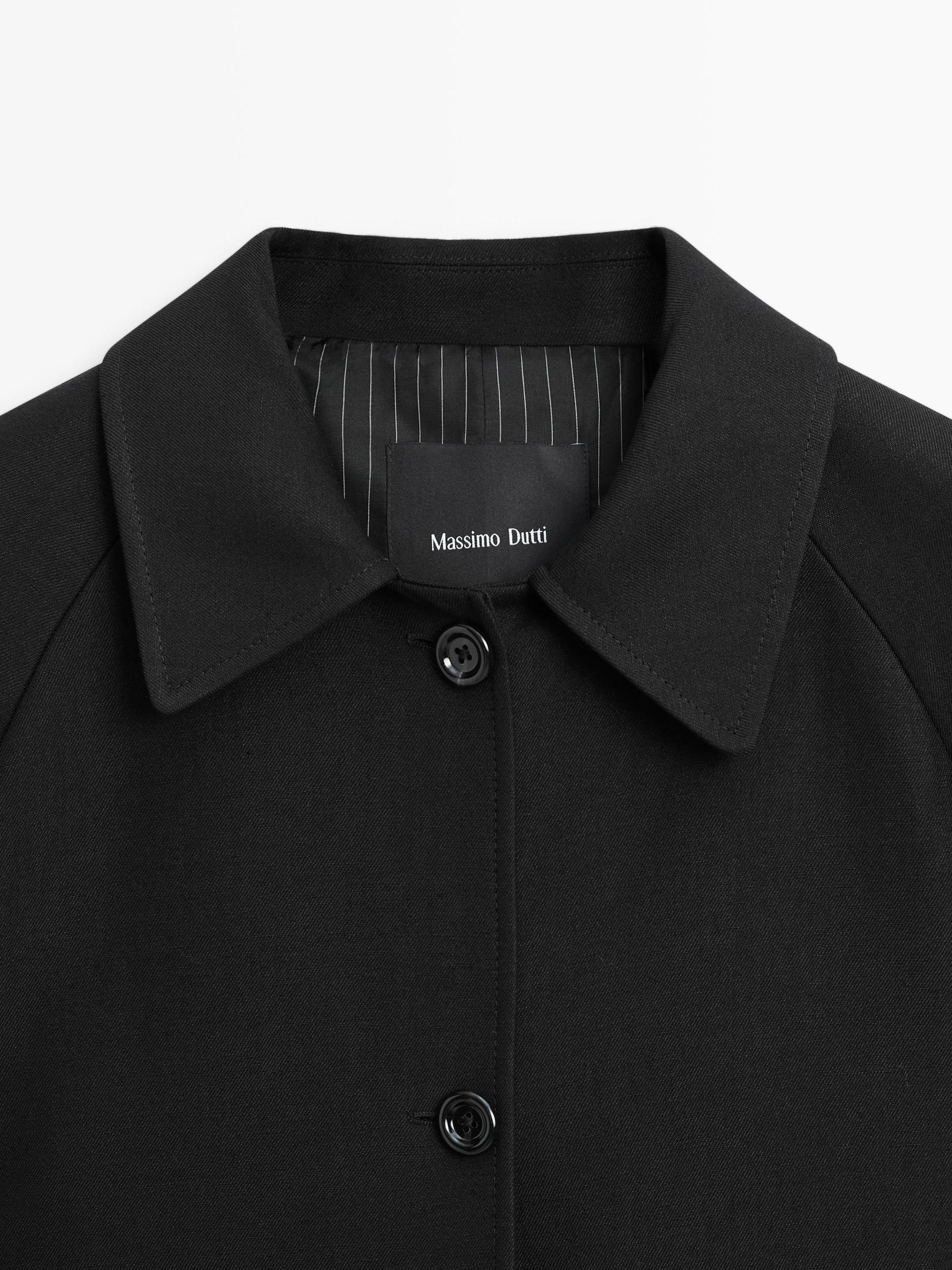 Long wool blend coat Product Image