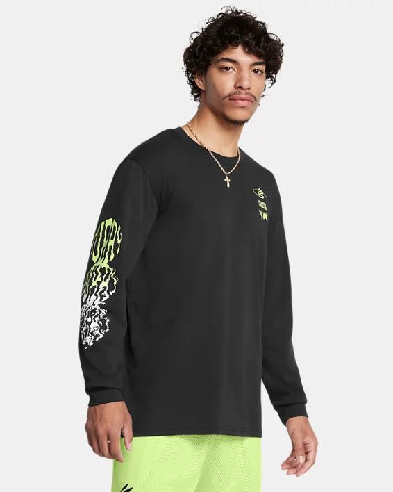 Men's Curry Verbiage Heavyweight Long Sleeve Product Image