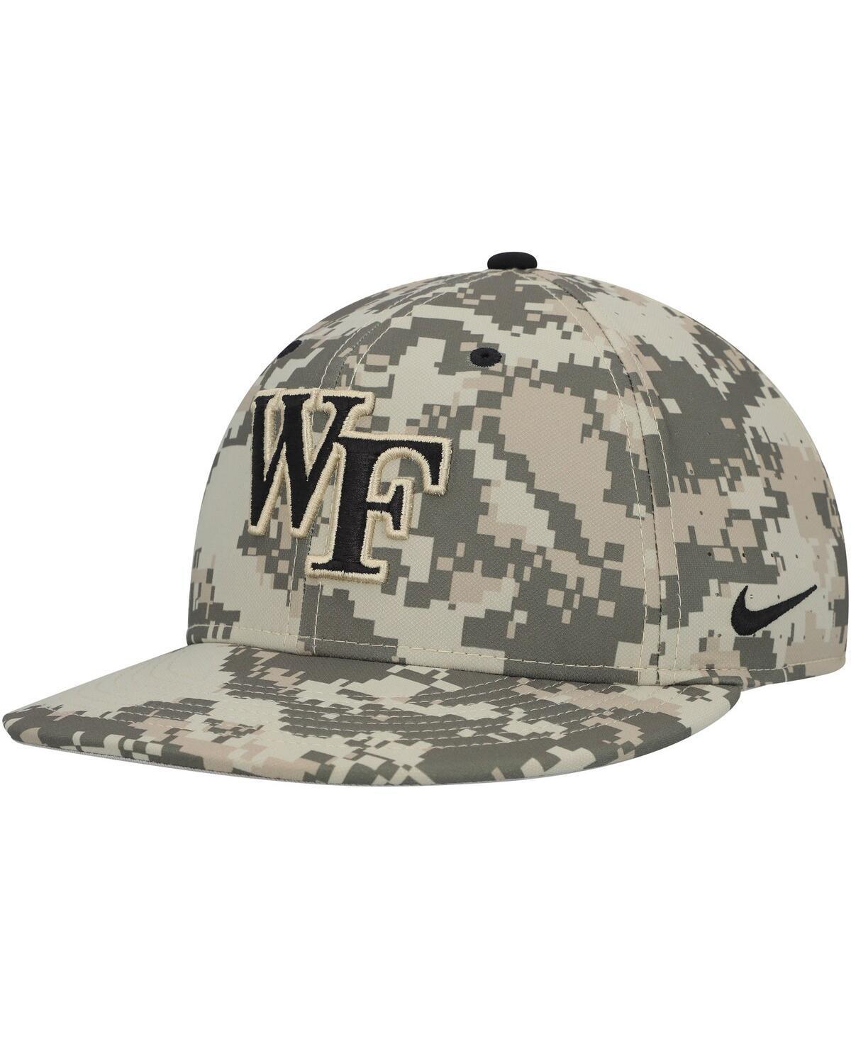 Mens Nike Camo Wake Forest Demon Deacons Aero True Baseball Performance Fitted Hat Product Image