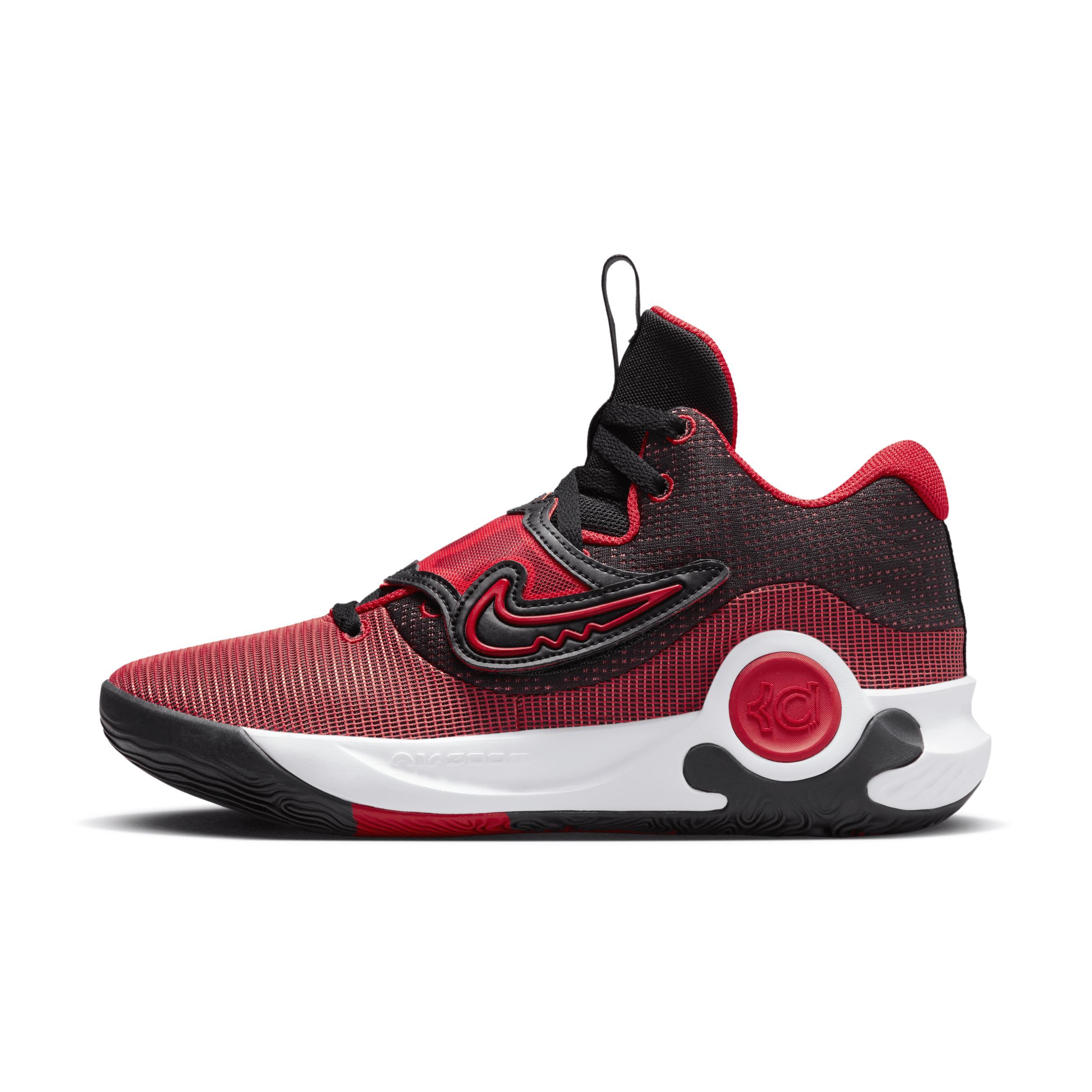 NIKE Men's Kd Trey 5 X Basketball Shoes In Black/university Red/bright Crimson Product Image