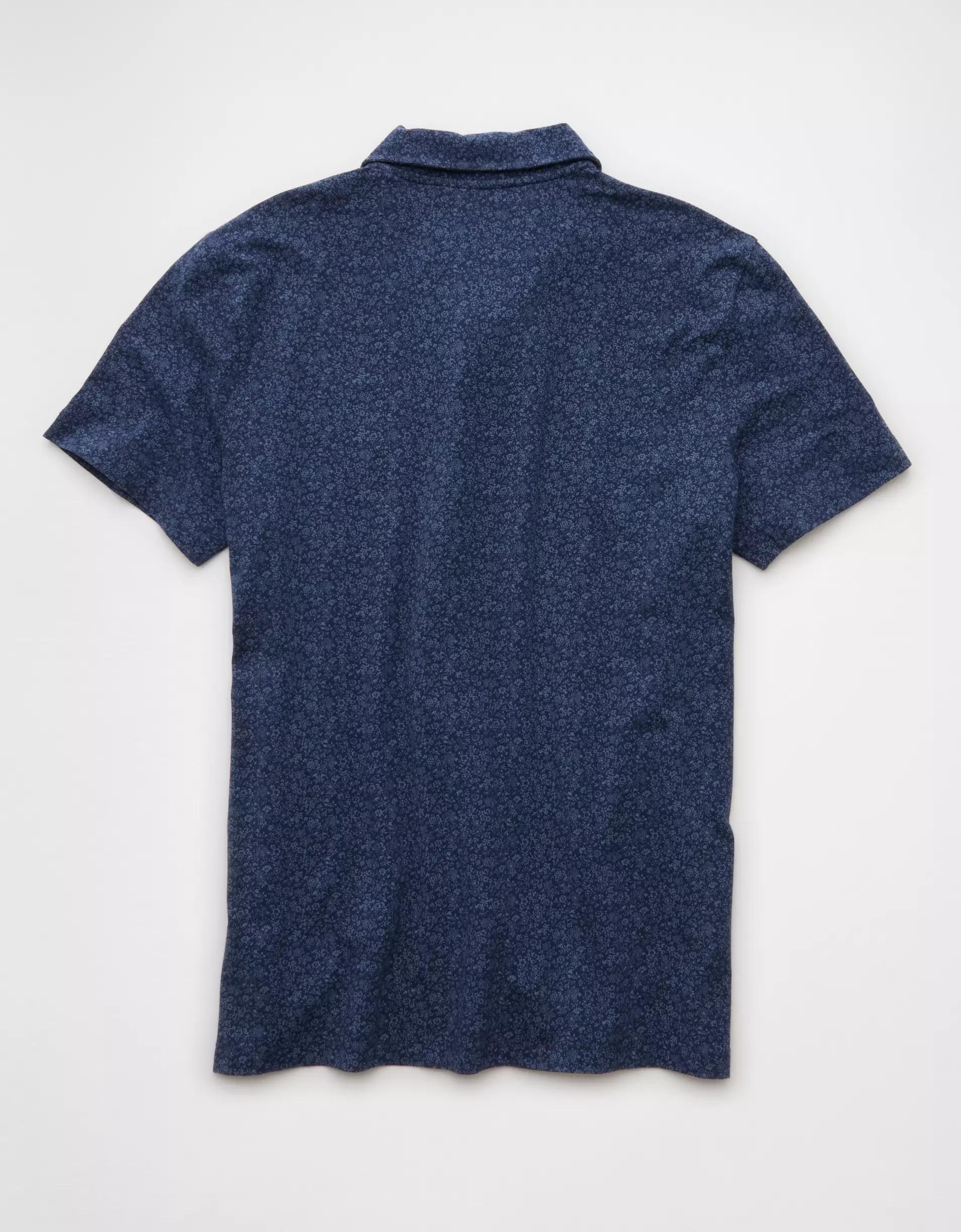 AE 24/7 Club Logo Printed Polo Shirt Product Image