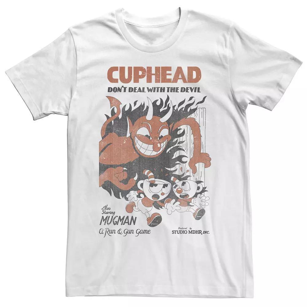 Men's Cuphead Vintage Don't Deal With The Devil Tee,  Product Image
