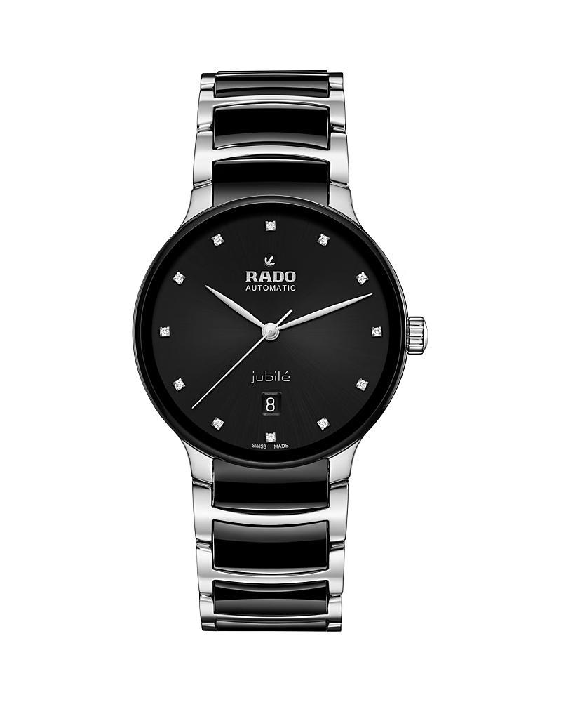 RADO Womens Centrix Automatic Diamonds Two Tone Stainless Steel Bracelet Watch Product Image