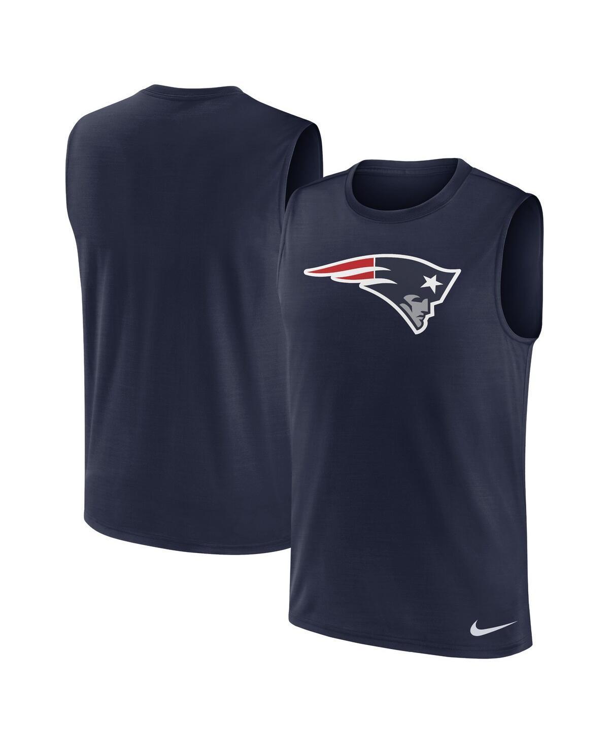 Nike Mens Navy New England Patriots Blitz Legend Muscle Perform Tank Top Product Image