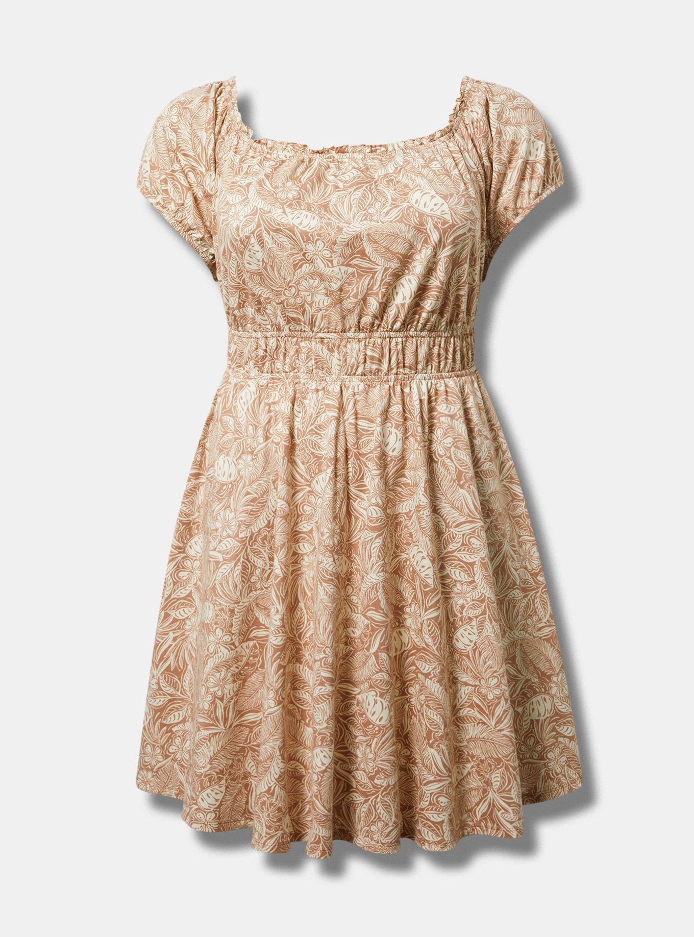 Shirred Bodice Mini Dress Product Image