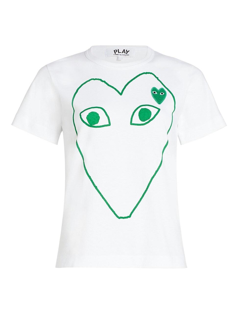 Womens Heart Logo Graphic T-Shirt Product Image