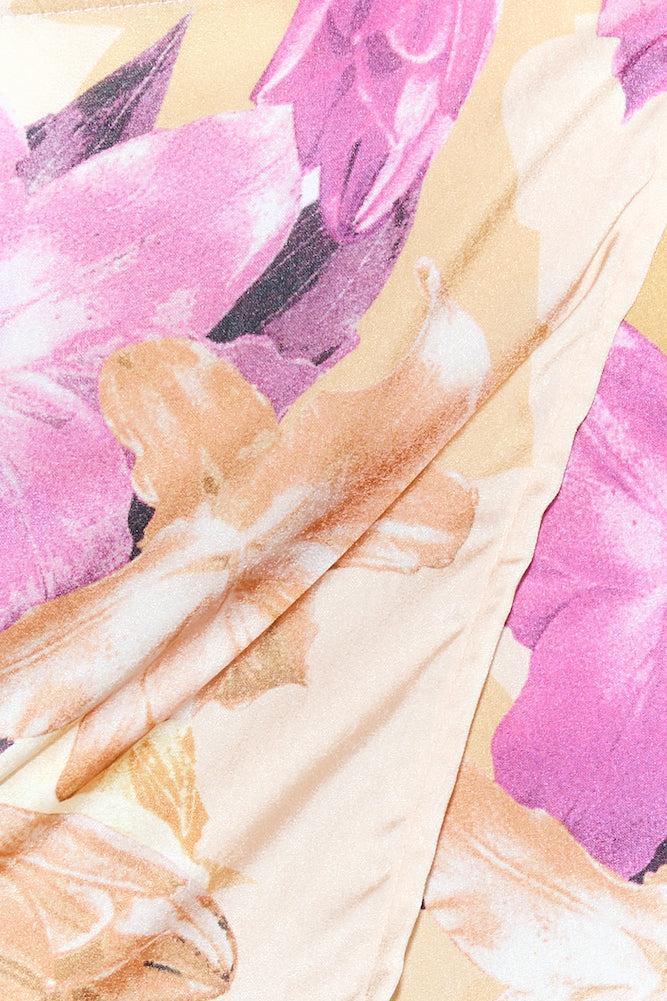 Sunset Silk Crop Top Orange Product Image