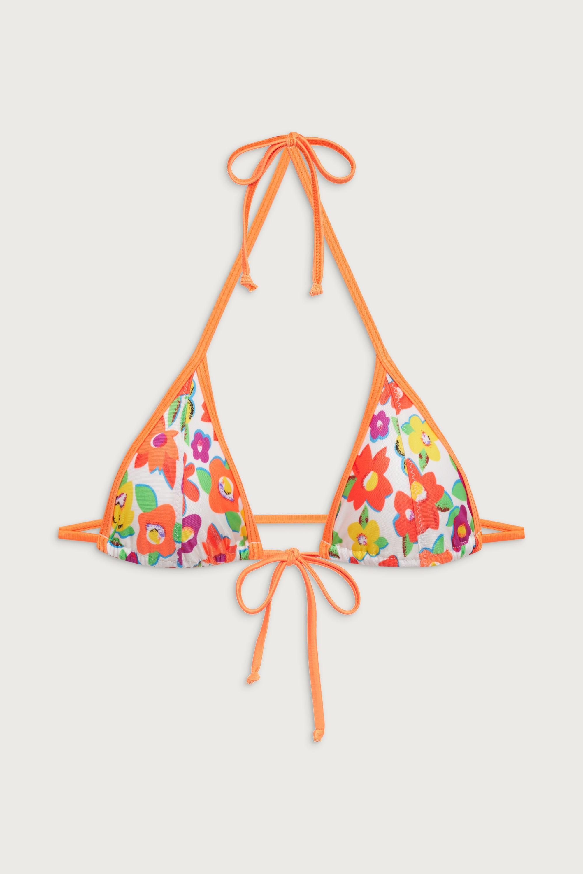 Coastal Shine Micro Bikini Top - French Flowers Product Image