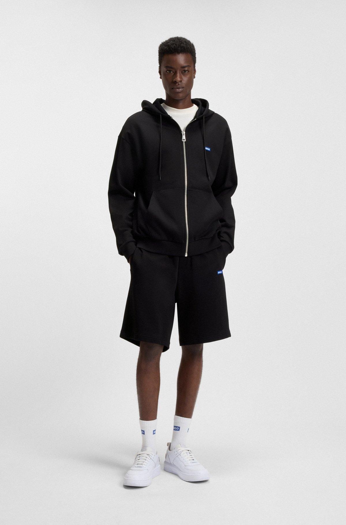 Zip-up hoodie in French terry cotton with logo Product Image