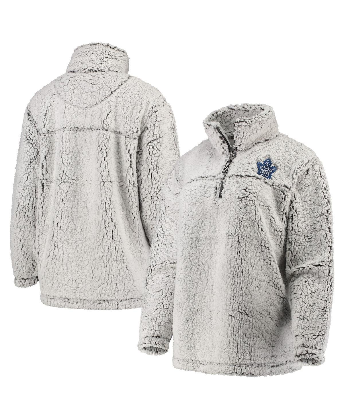 Womens G-III 4Her by Carl Banks Gray Dallas Stars Sherpa Quarter-Zip Pullover Jacket Product Image